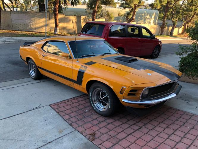 1970 ford mustang boss 302 orange for sale in providence, rhode island