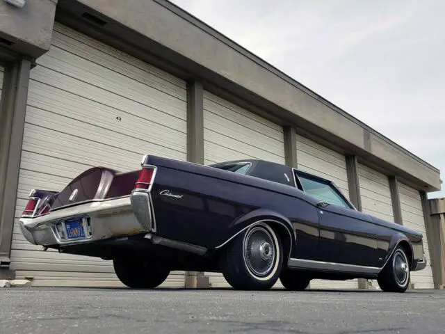 vintage 1969 lincoln continental mark iii coupe! blue plate california classic!