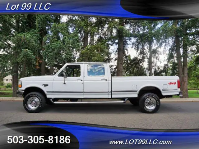 1994 ford f-350 xlt crew cab 5 speed manual 8ft bed 5 speed manual 4-door truck