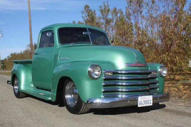 1952 chevrolet 5 window pickup, s10 frame conversion, show truck, daily driver
