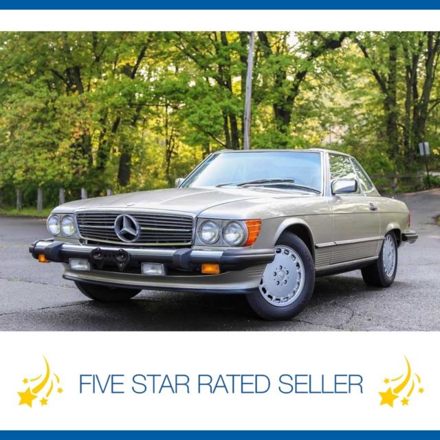 1988 mercedes 560sl convertible 94k mi soft and hard top carfax serviced