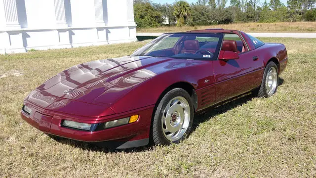 1993 corvette zr-1 in showroom condition w/ 15,324 miles "1 of 245 in ruby red"