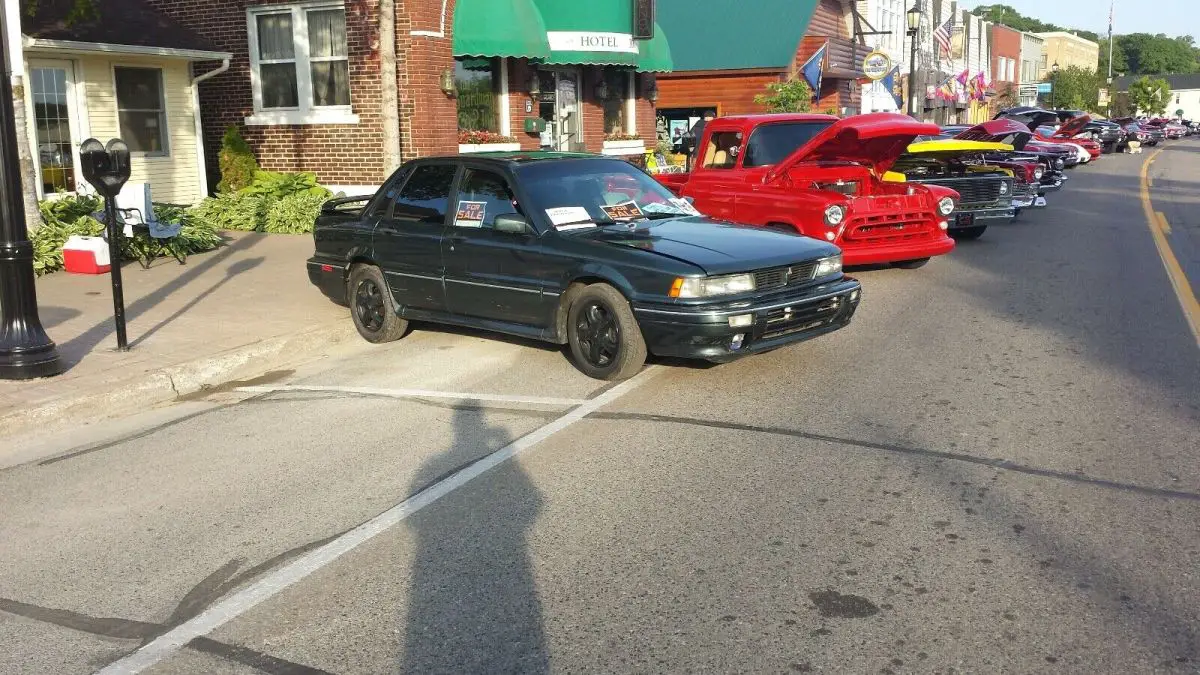 1991 mitsubishi galant sedan green vr-4