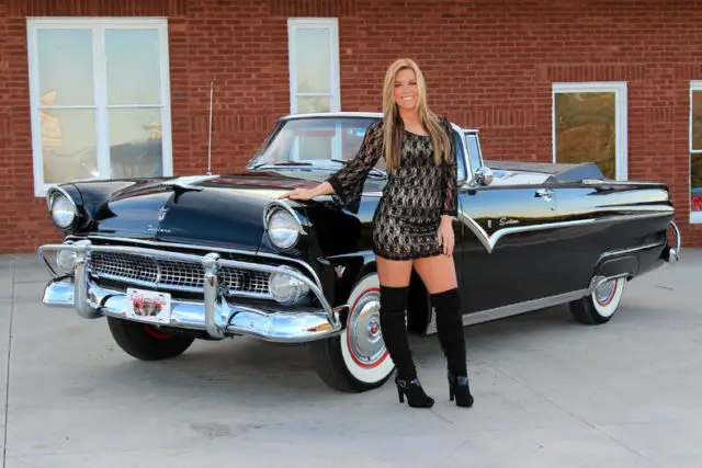 1955 ford sunliner convertible frame off resto 292 manual trans documented resto
