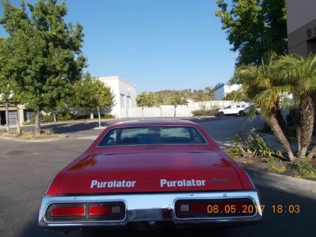 1973 mercury montego #21 purolator car-all original minus paint scheme & decals