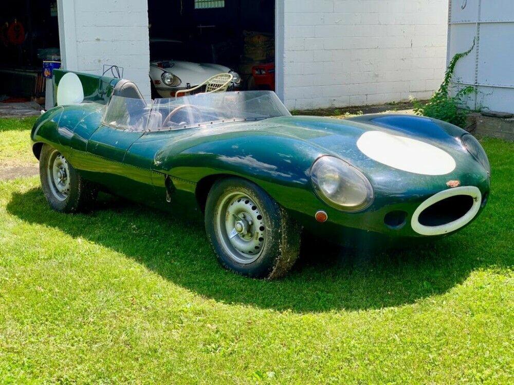 1957 jaguar d-type short nose recreation british racing green