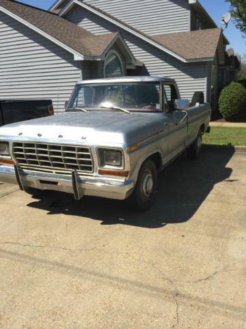 silver 1979 ford f250 custom