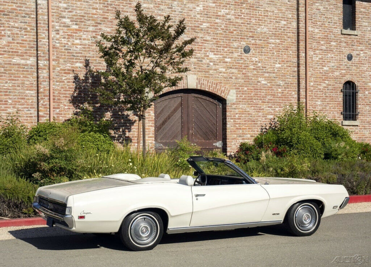 rare 1969 cougar xr7 s-code 390 triple-white convert 1-owner orig window stckr