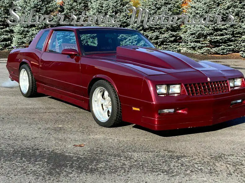 1985 burgundy sleek body kit 350cid upgrade hidden entry great car