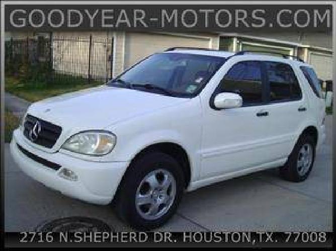 2002 mercedes-benz m-class white, 101k miles in houston, tx