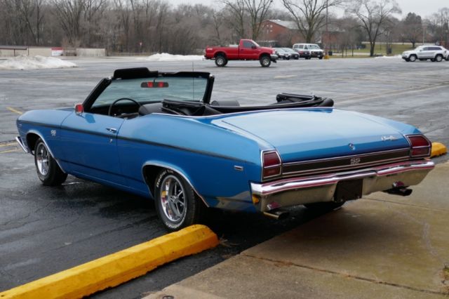1969 chevrolet chevelle-numbers matching big block 396 factory 4speed!convertibl