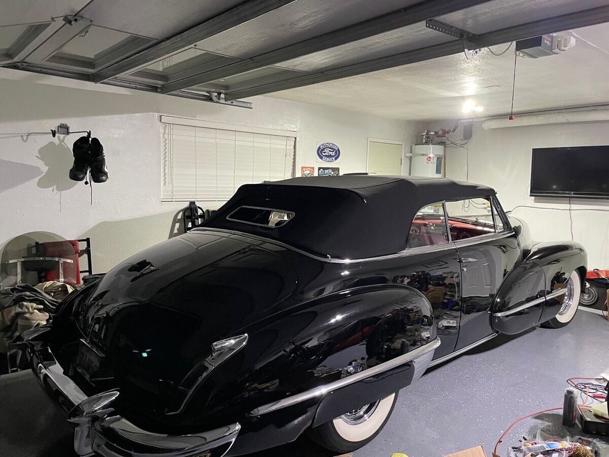 1946 cadillac 62 convertible black rwd automatic