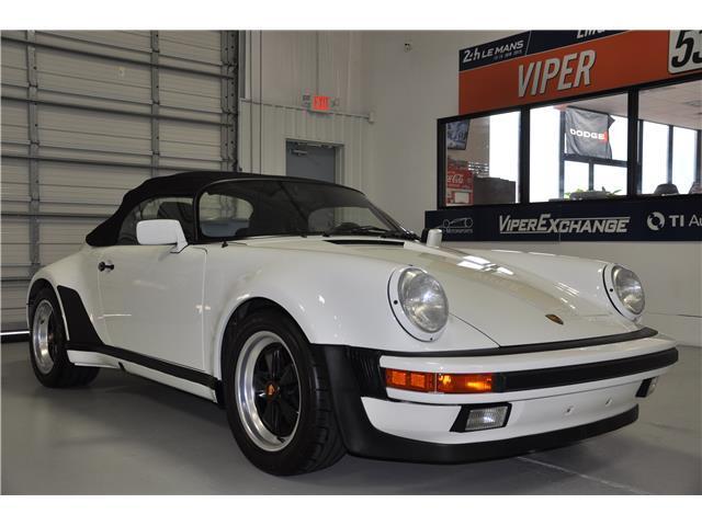 1989 porsche 911 carrera speedster 4,349 miles white flat 6 cylinder engine 3.2