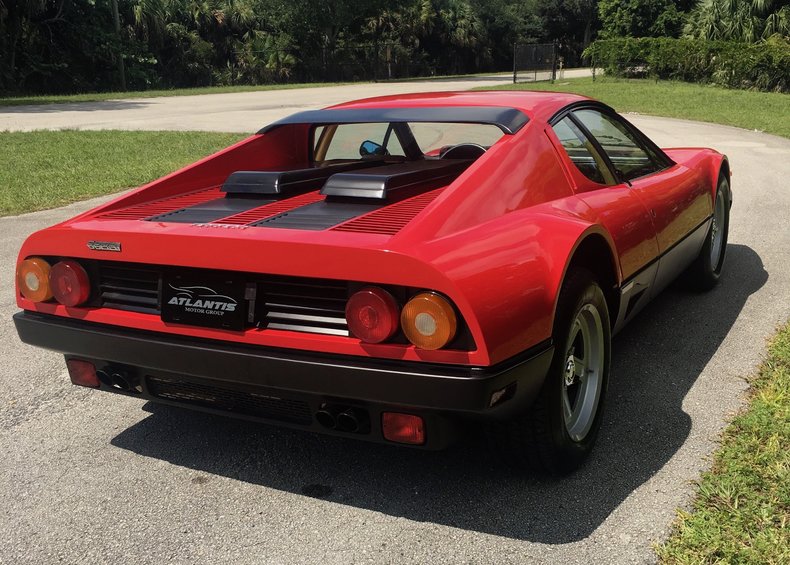 1981 ferrari 512 bbi 1,650 miles red