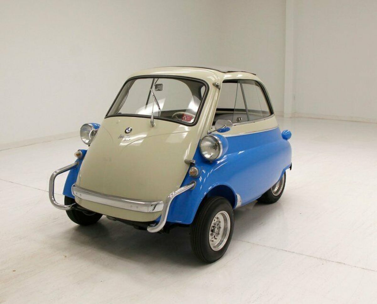 perfect frame off restoration/blue cream 2 tone paint/289cc air cooled engine
