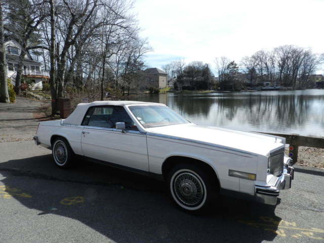 1984 caddillac eldorado biarritz convertible new soft top 49k low miles mint