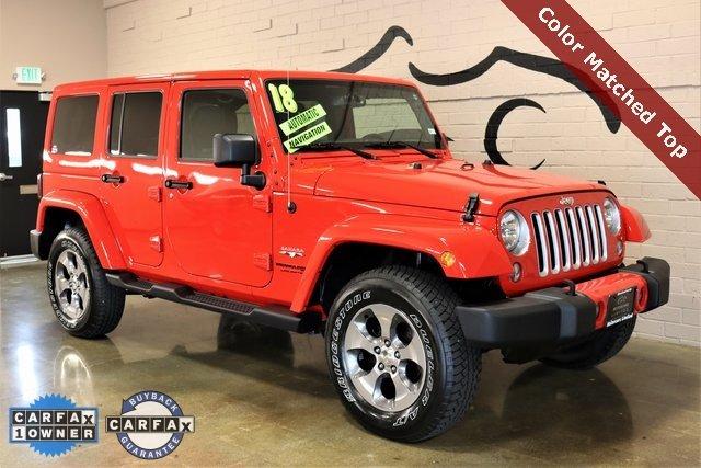 used 2018 jeep wrangler jk 4wd unlimited sahara mount vernon, wa 98273 for sale in mount vernon, washington