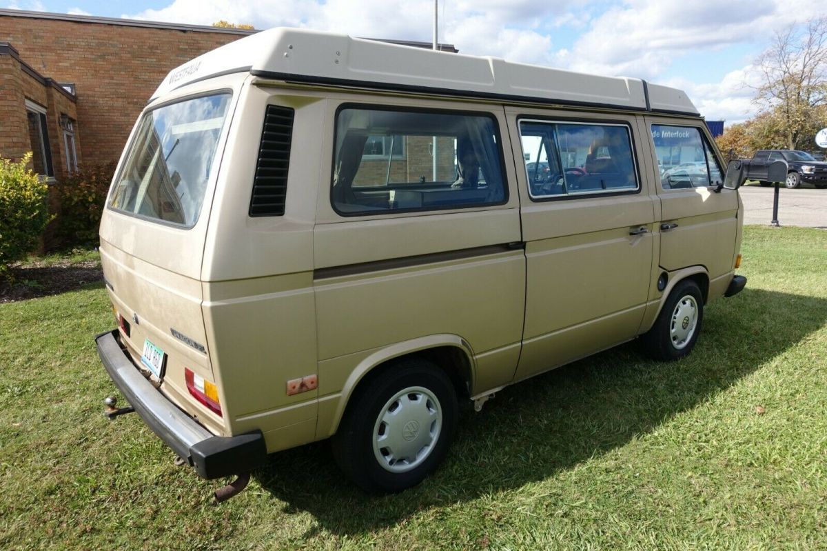 1985 volkswagen vanagon gl westfalia camper bus - 4 speed manual