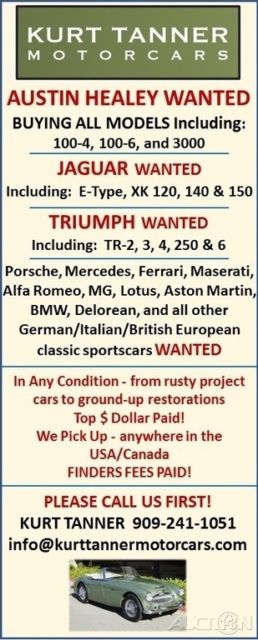 1966 austin healey 3000 mk3 phase 2 bj-8. green / black. 4-speed od. texas car