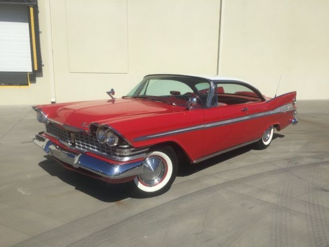1959 plymouth sport fury 318 swivel seats p/s p/b red restored gorgeous mopar