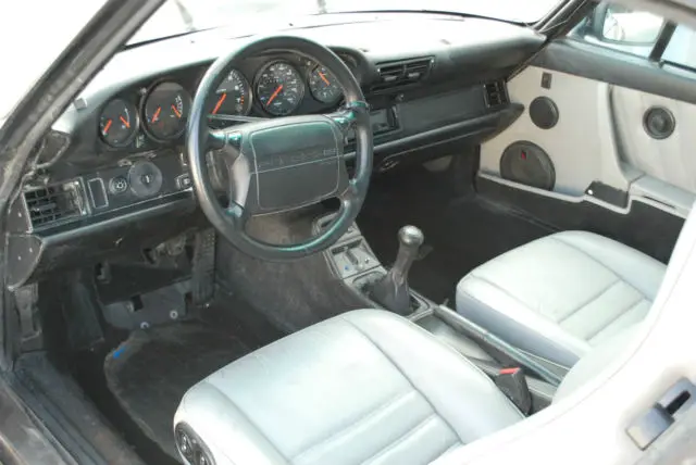 1991 porsche 911 carrera 2 coupe 2-door 3.6l manual transmission salvage project