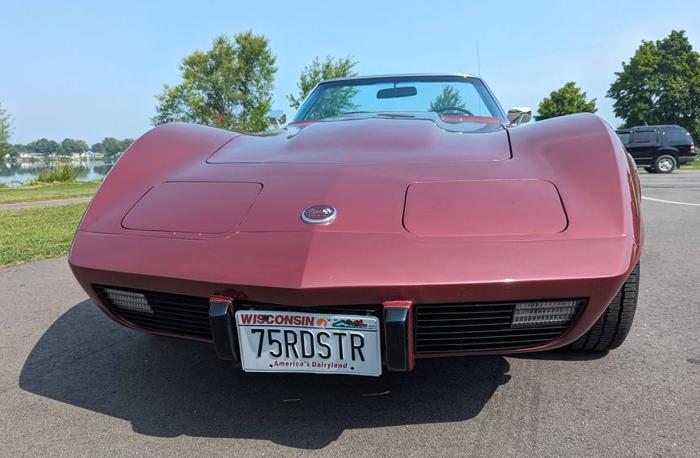 1975 chevrolet corvette convertible with a four-speed in wyeville, wisconsin