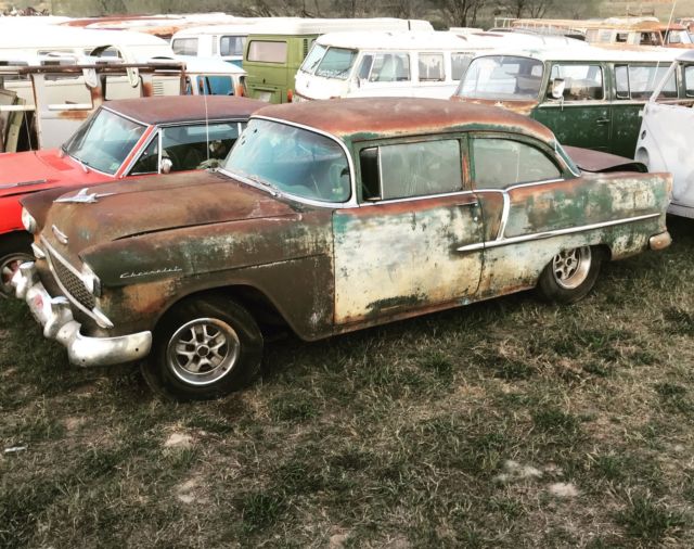 all original 1955 chevy 2 door post 210 orig texas sunbaked patina paint videos