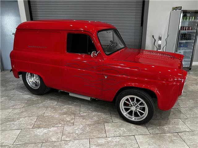 1959 ford anglia thames v8 auto trans 1234 miles red show car