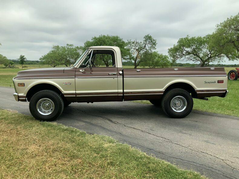 1972 gmc sierra grande 4x4 lwb fleetside 350 ps pb ac 4 x 4 500 miles root beer