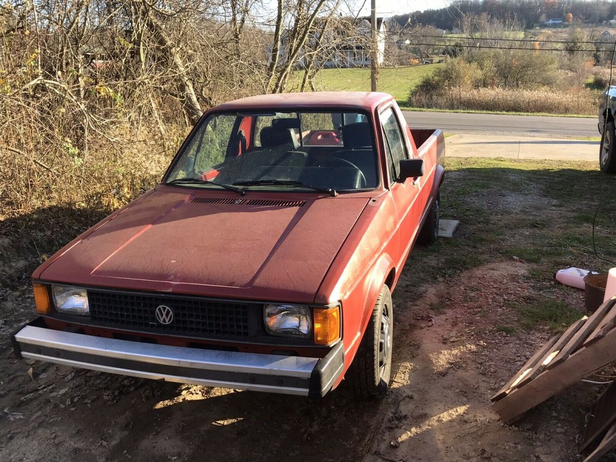 1981 volkswagen rabbit pickup pickup red fwd manual truck