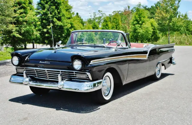 beautifully restored 1957 ford fairlane skyliner convertible auto,p.s must see