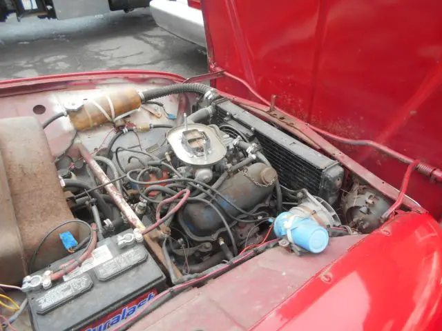 1971 saab 95 red wagon