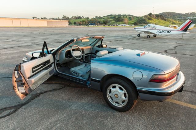 1990 buick reatta convertible, gunmetal gray, excellent, rare, no reserve!