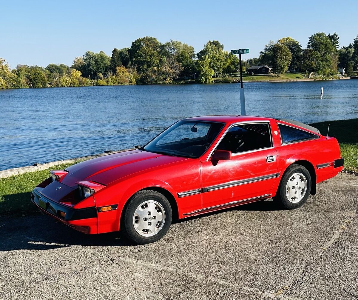 1984 nissan 300zx coupe red