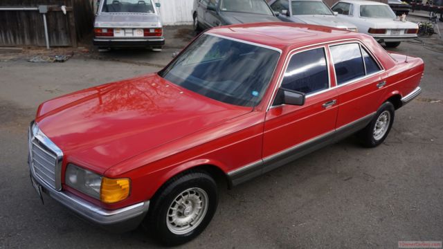 1982 mercedes benz 280se w126 grey market euro big body saloon lights bumpers