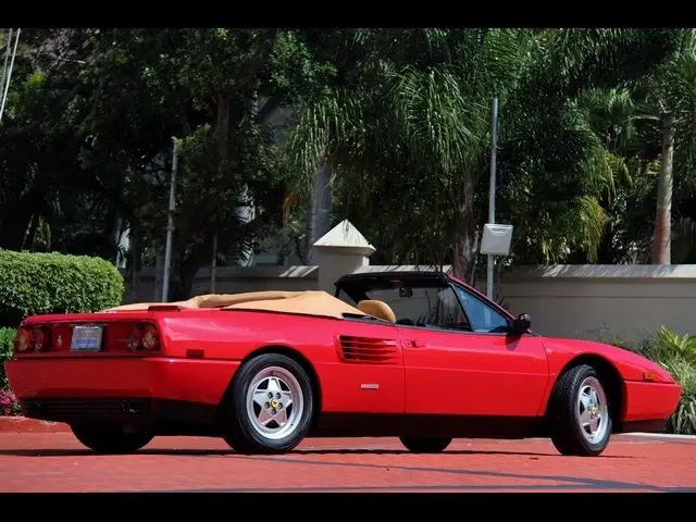 red only 23k miles 1991 convertible tan leather serviced