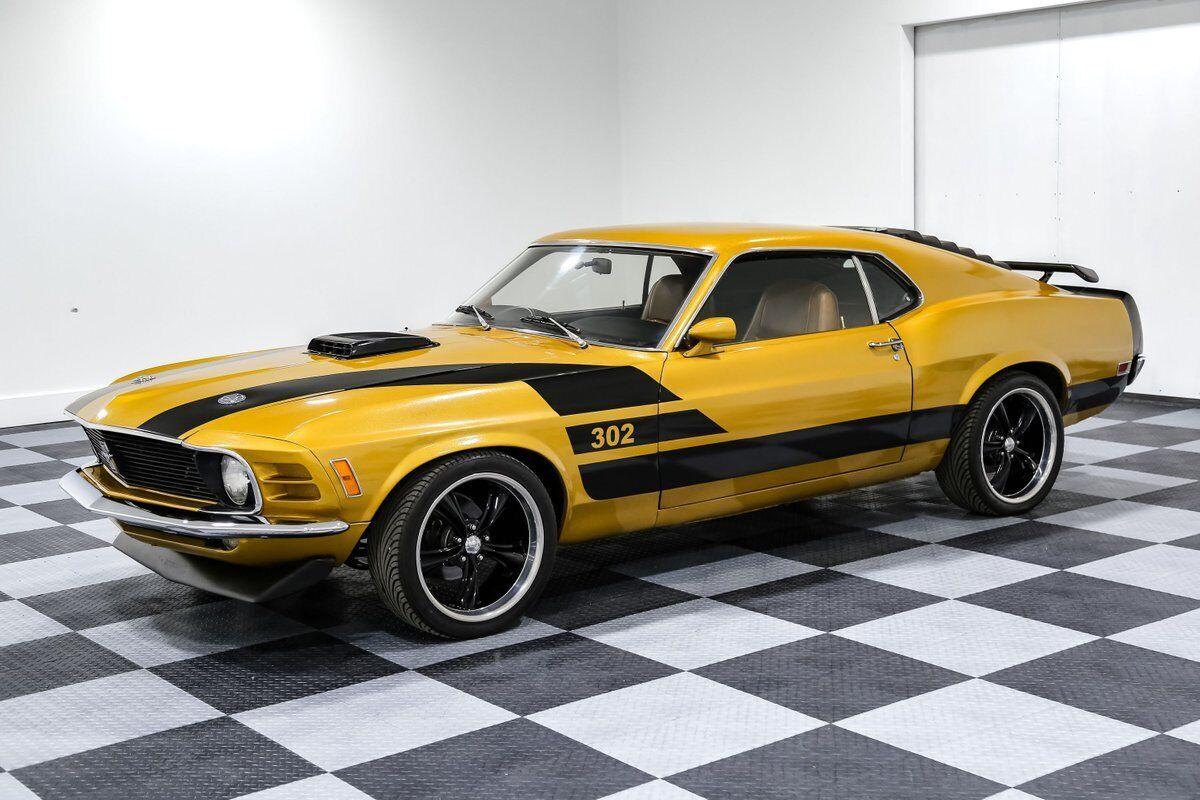 1970 ford mustang fastback 90945 miles gold coupe 302ci ford v8