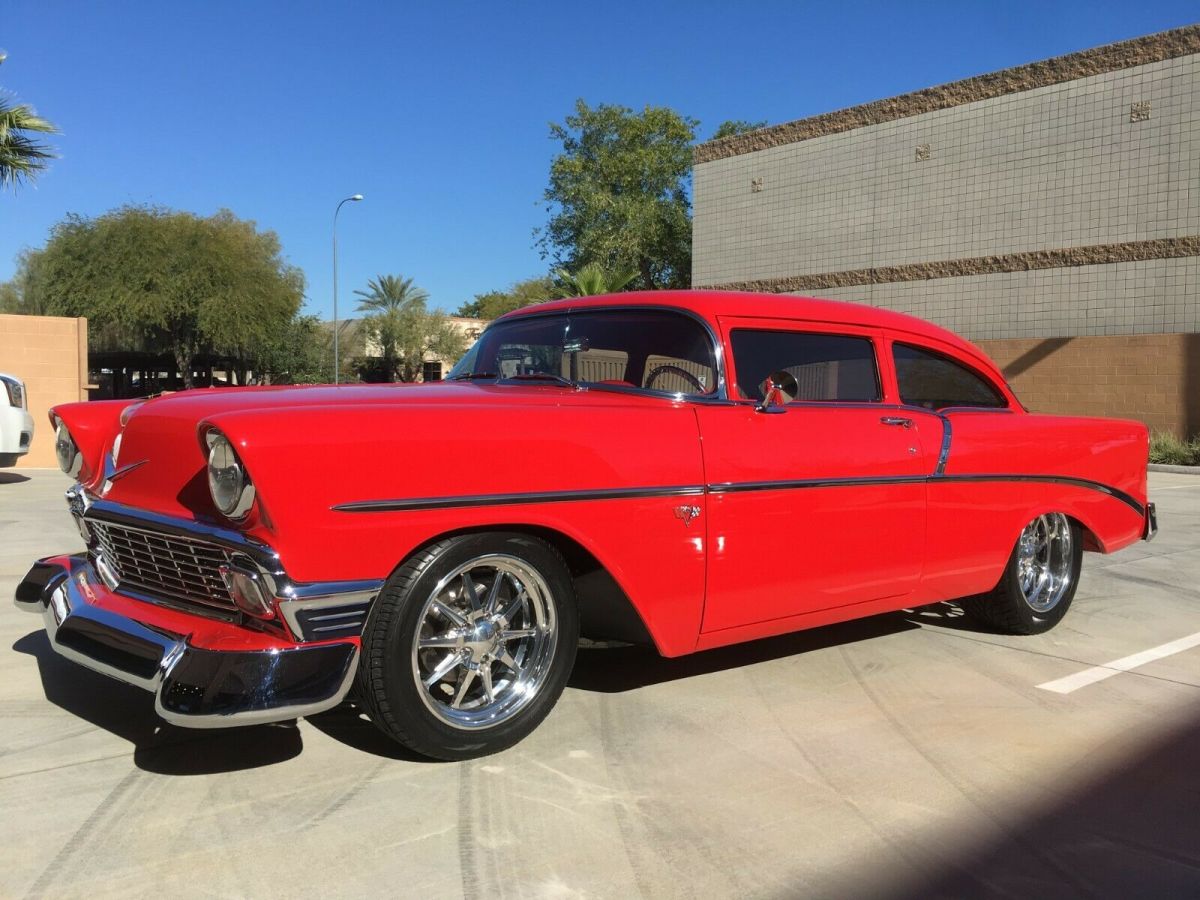 chopped, '56 chevrolet restomod, bbc, power opt's, ac, beautiful low miles car!