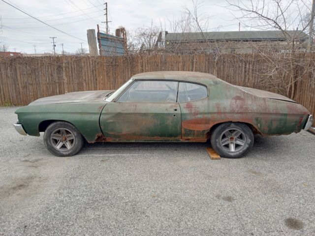 1972 chevrolet malibu coupe green rwd automatic