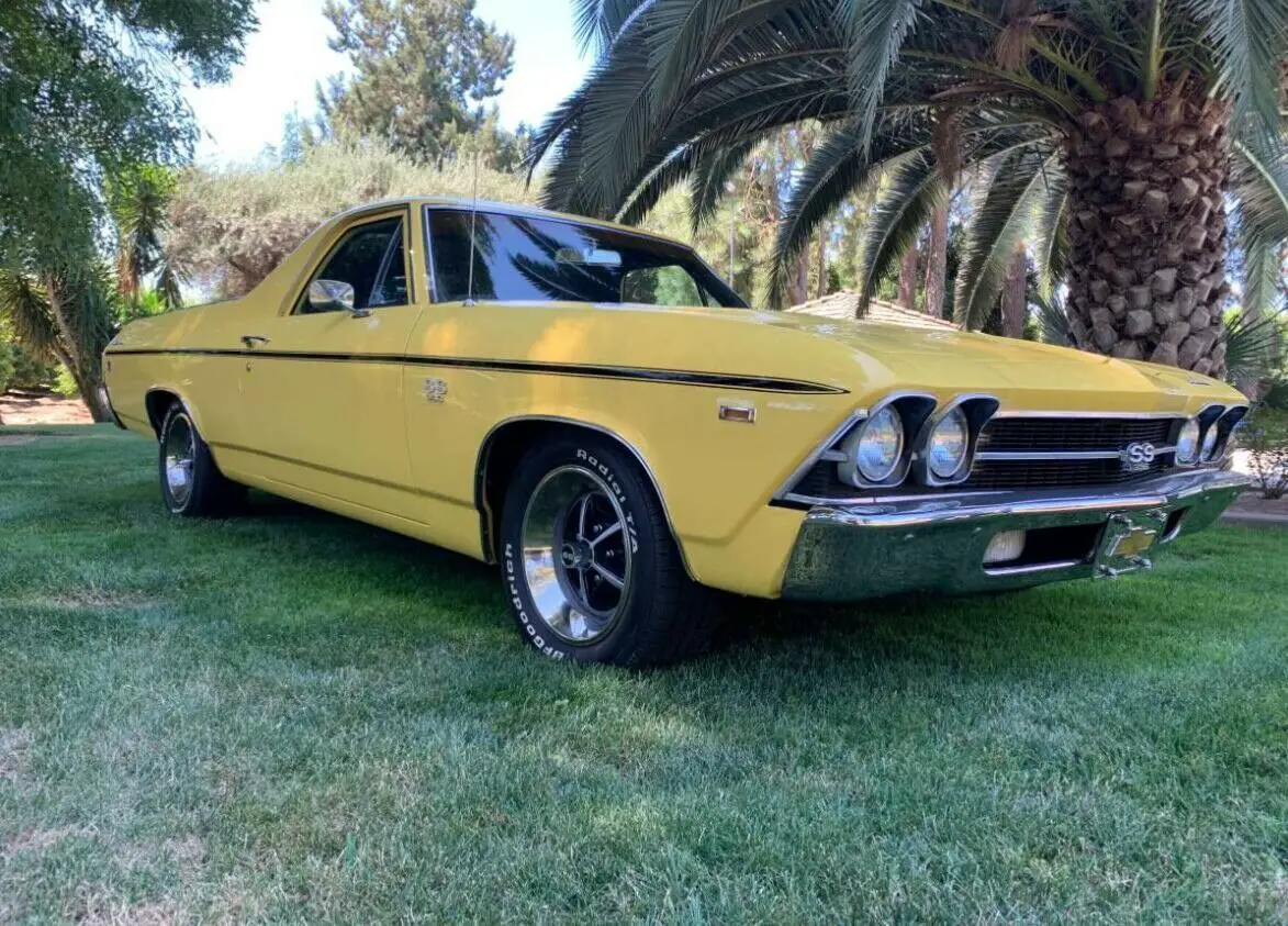 1969 chevrolet el camino ss396, daytona yellow, ss only color