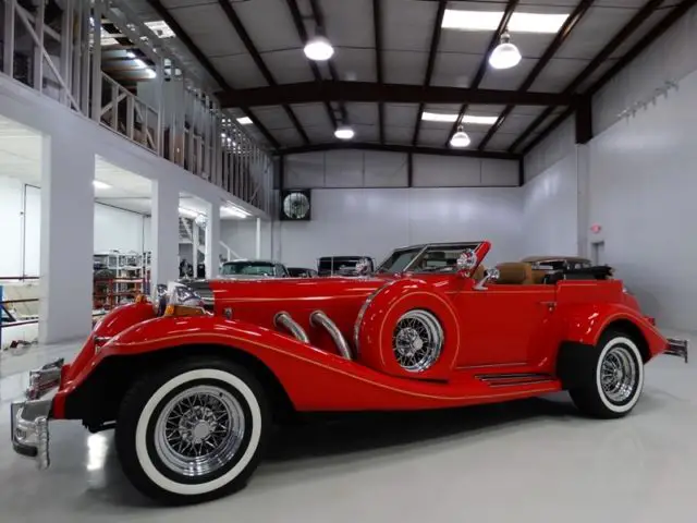 1981 excalibur series iv convertible 1 of only 235 built factory a/c! both tops