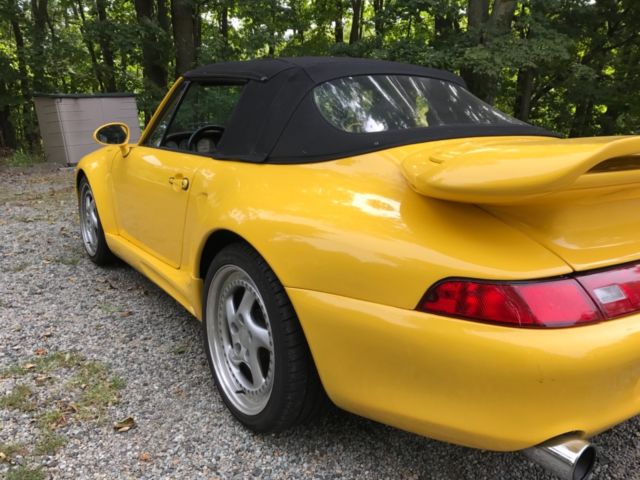 yellow 1978 custom turbo porsche 911