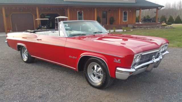 1966 chevrolet impala ss convertible big block 396 console buckets nice !