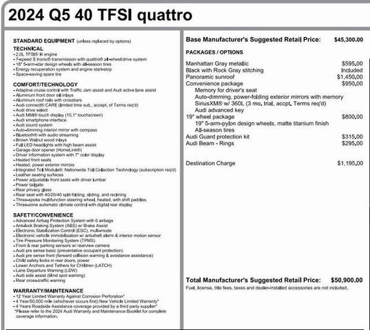 2024 audi q5 40 premium