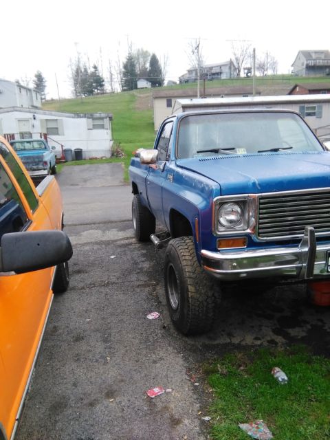 1976 k-10 silverado 1500 4x4 lifted truck