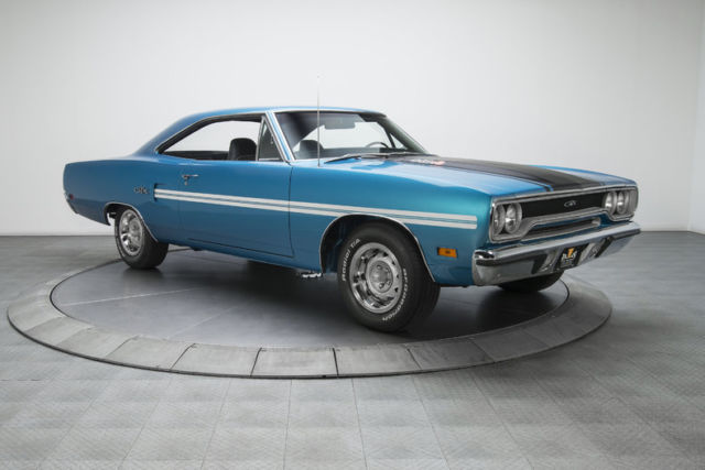1970 plymouth gtx 377 miles bright blue metallic hardtop 440 v8 3 speed automat