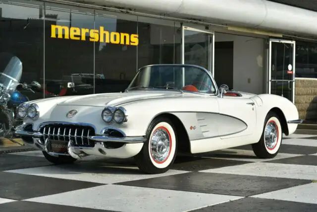 1958 chevrolet corvette convertible, 4 speed, 283/245hp dual 4's, restored