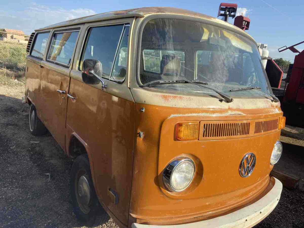 1978 volkswagen bus coupe orange rwd manual no reserve