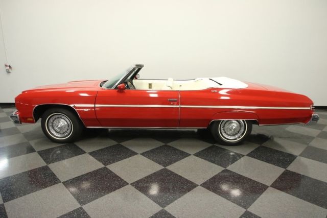 1975 chevrolet caprice classic 49412 miles medium red convertible 350 v8 3 speed