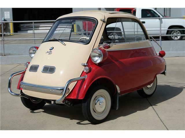 1957 bmw isetta 300 beigered professionally restored 835 miles